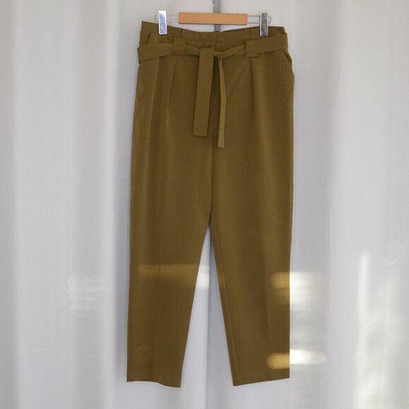 Topshop Tie Waist Trousers Sz 8 - Picture 2 of 7